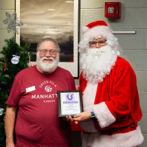 Steve receiving award