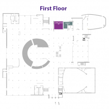 Radina's at the Union and coffee lounge on floor map