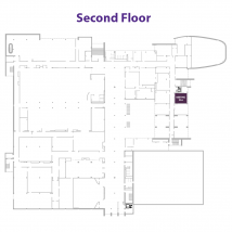 Room 204 on floor map