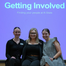 Lauren, Grace-Ann and Daly speaking at NSO