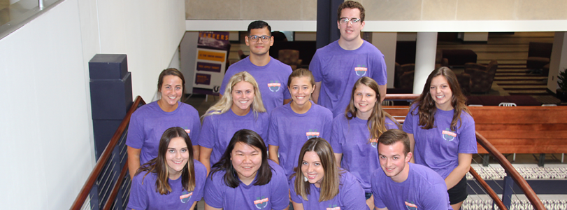 Union Ambassadors on staircase