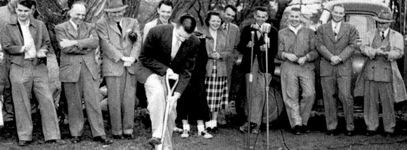 crowd at groundbreaking