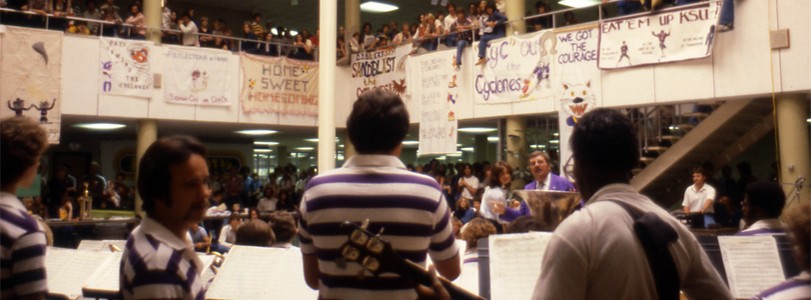 crowded event in Courtyard