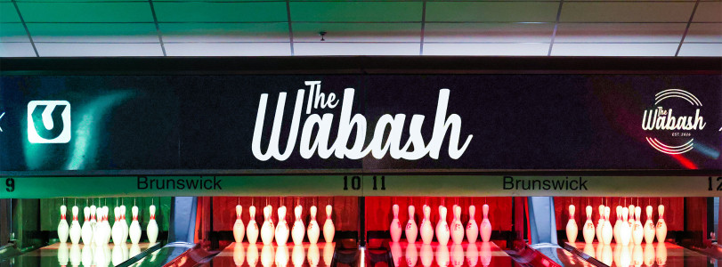 Bowling lanes at The Wabash