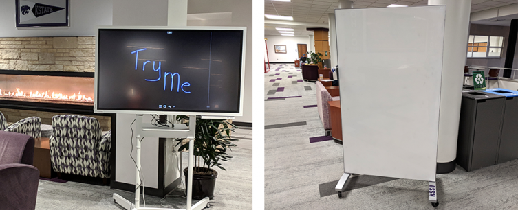 Electronic flip board and white board