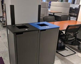 ground floor recycling bins